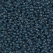 Miyuki seed beads 11/0 - Lined steel blue luster 11-390